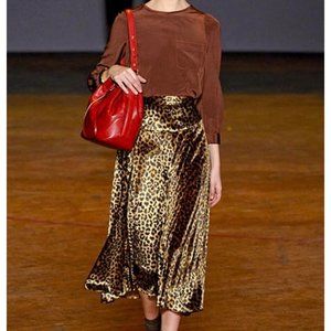 Marc by Marc Jacobs Velvet Skirt with Leopard Print